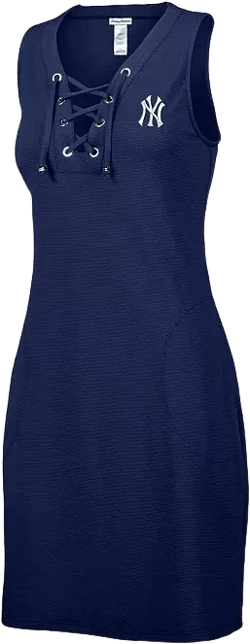 Women's Navy New York Yankees Island Cays Lace-Up Spa Dress