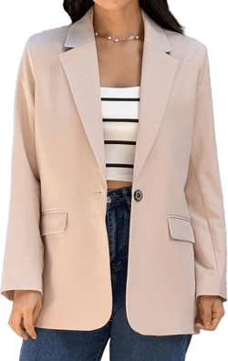 Oversized Blazers for Women Office Work Business Casual Long Sleeve Jackets Stylish Dressy Business Outfit Open Front