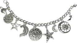 Create Your Own Celestial Bracelet, Custom Celestial Bracelet, Stainless Steel Stars  Bracelet, Moon Charm Bracelet, Stars and Moons Jewelry