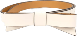 Women's Leather Bow Belt