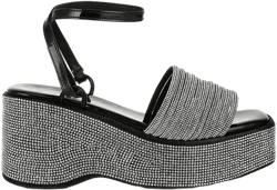 Swifties Rhinestone Embellished Lace-Up Sandals