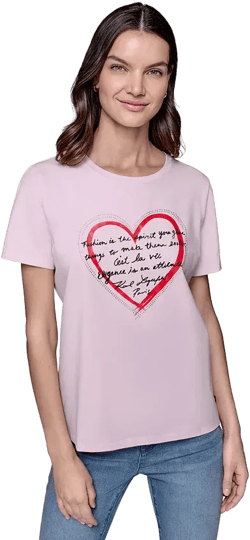 Women's Heart Quote Crewneck Tee