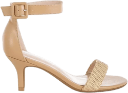 Rano Raffia Kitten Heel Sandals
