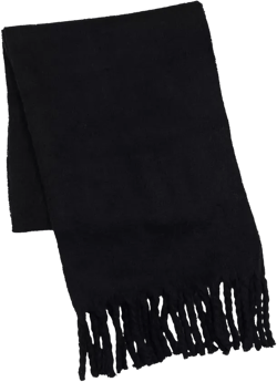 Plush Boucle Fringe Scarf