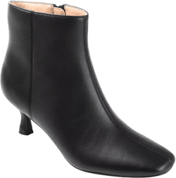 Women's Kelssa Wide Width Square Toe Kitten Heel Dress Booties
