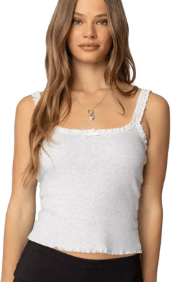 Womens Teagan Ribbed Tank Top