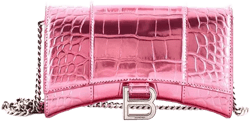 Pre-Owned Balenciaga  Hourglass Chain Crossbody Bag Leather