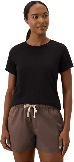 Women's Organic Cotton Luxe Stretch Jersey Tee