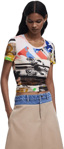 Women's Collage print T-shirt