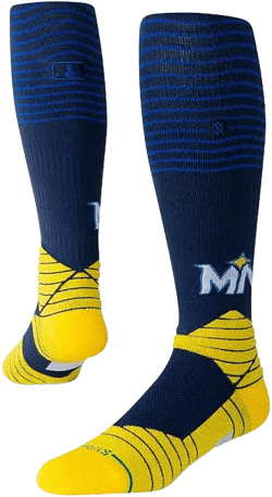 Stance Men's and Women's Blue Minnesota Twins 2024 City Connect Over the Calf Socks