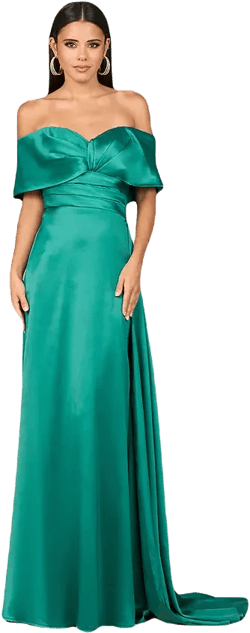 Lara Women's Off Shoulder Satin Dress