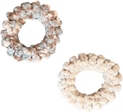 Hair Tie Set - Tan Spirals