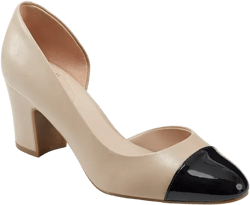 Bandolino Women's Laynier Cap Toe D'Orsay Block Heel Pumps