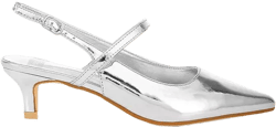 Abloom Kitten Heel Slingback Sandals