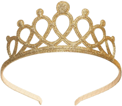 Girls Gold Tiara Headband