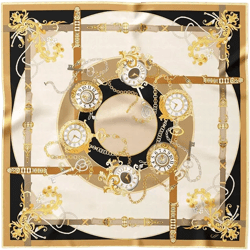 Moment in Time - Hand Rolled Silk Foulard for Women