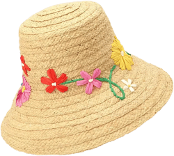Floral Embroidered Hat