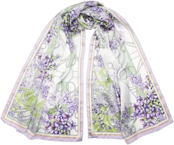 Lilla - Long Satin Silk Scarf for Women
