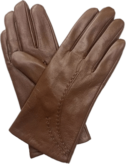 Women's Stitched Genuine Leather Touchscreen Glove