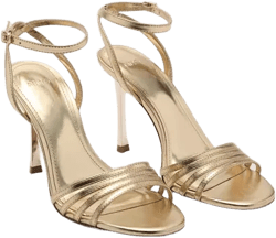 Women's Combined-Strap Heeled Sandals