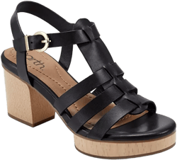 Earth Women's Adona Strappy Block Heel Dress Sandals
