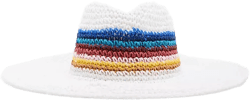 Striped Straw Panama Hat
