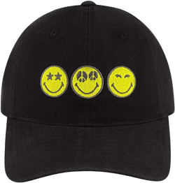 Smilie Peace Eyes Dad Cap