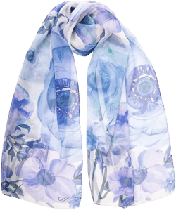 Campo de' Fiori - Long Sheer Silk Scarf for Women