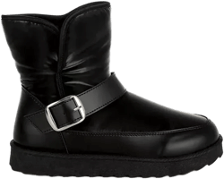 Jammy Buckle Strap Puffy Ankle Boots