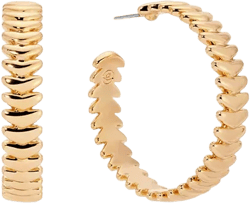 Large Metal Moderna Hoops