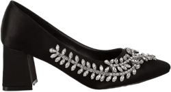 Abatina Satin Diamante Embellished Pumps
