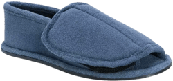 MUK LUKS Men's Terry Open Toe Velcro Slippers