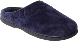 Dearfoams Women's Darcy Velour Clog With Quilted Cuff Slippers