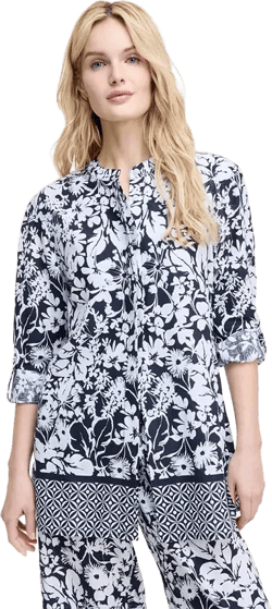 Women's Printed Long-Sleeve Tunic