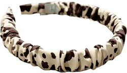 Women's Scrunch Headband - Brown Cowhide