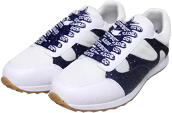 Women's White Dallas Cowboys Glitter Sneakers