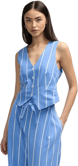 Women s Button Front Basic Vest