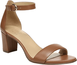 Naturalizer Ankle Strap Buckles Leather Dress Sandals