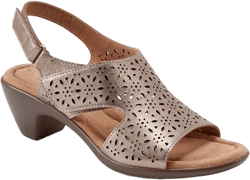 Women's Calix Laser Cut Leather Slingback Sandals