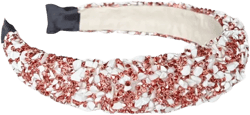 Women s All that Glitters Headband - Rose Gold + White