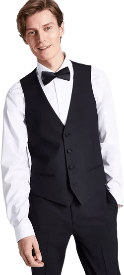Men's Slim-Fit Faille-Trim Tuxedo Vest, Created for Macy's