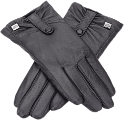 Women's  Compress Snap Touchscreen Sheepskin Glove