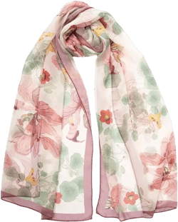 Monique - Long Sheer Silk Scarf for Women
