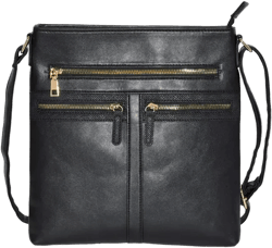 Ladies' Crossbody Bag with Zipper Design