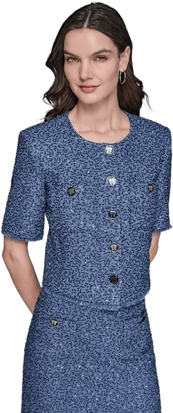 Women's Embellished Cropped Jacket