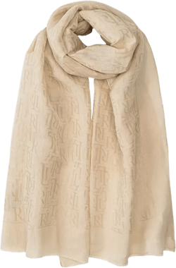 Metallic Logo Jacquard Wrap