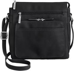 Nappa Leather Front Zip Crossbody, Exclusively at Macy's