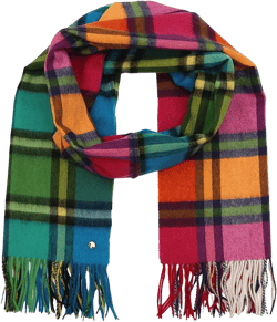 kate spade new york Plaid Mix Multi Yarn Dye Wool Scarf
