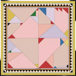 Double Sided Wool Silk Scarf In Color Recombination