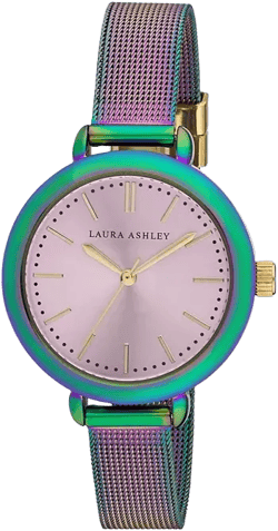 Laura Ashley Rainbow Mesh Watch
